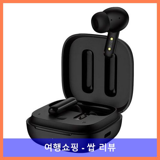 QCY 노이즈 캔슬링 블루투스 이어폰, QCY-T13 ANC APP, 블랙